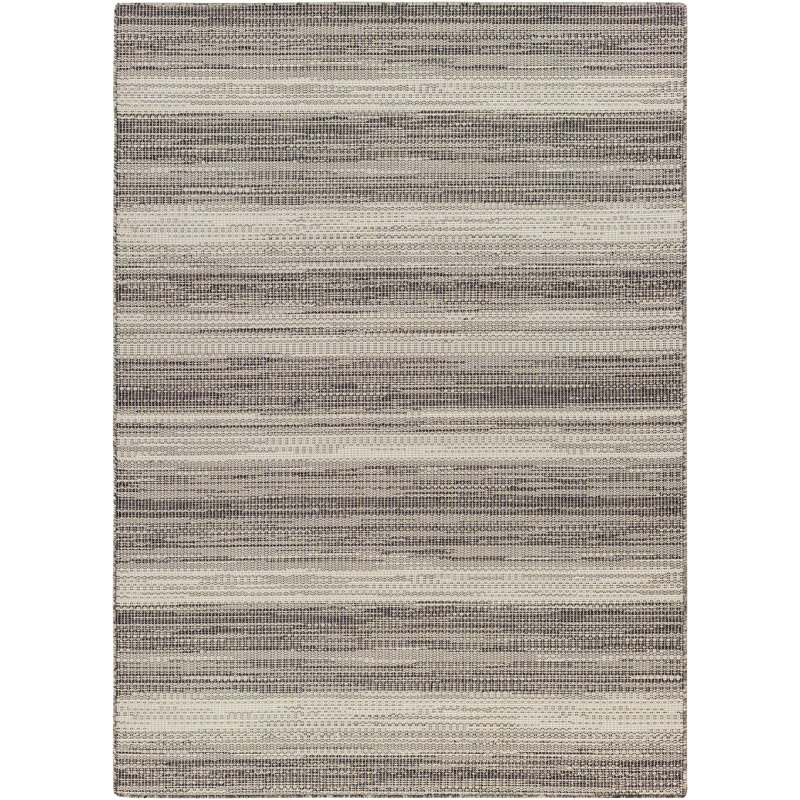 Anet Striped Indoor / Outdoor Rug, Round 7'7"