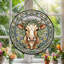 Panneau de vitrail de vitrail Cow-1093072606