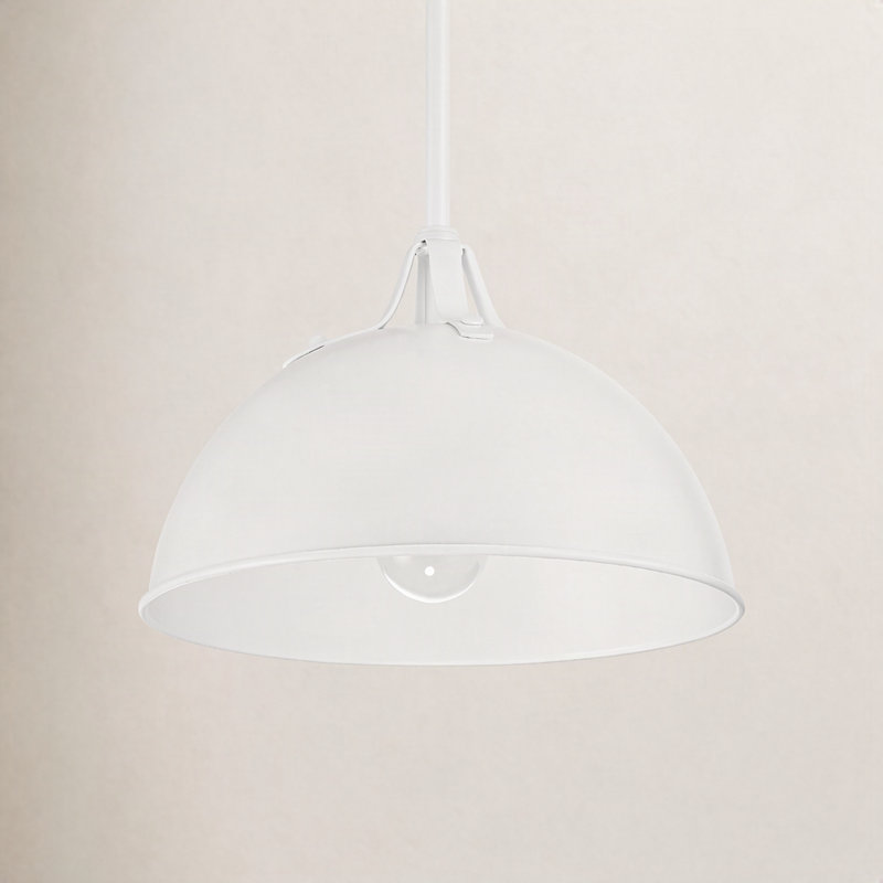 Carlacia 1 - Light Dome Pendant, White
