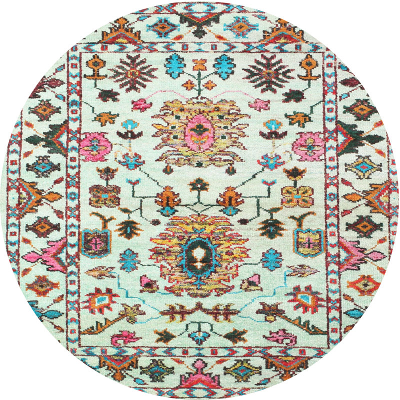 Oriental Indoor Rug, Round 5'