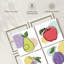«Abstract Line Fruits», reproduction sur toile-1910824894