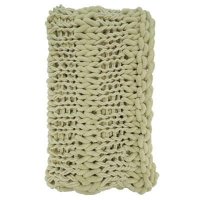 Sevan Collection Chunky Knit Throw Blanket