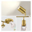 Luminaire sur rail 6 lumières avec têtes réglables et 6 ampoules incluses-118612605-118612604