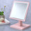 Miroir de maquillage en polyrésine de 9,5 po de hauteur sur piédestal
