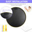 Miroir de salle de bain doré 20 pouces rond - Élégant, film incassable protégé, matériaux de conception élégante, matériaux, cadre rouillé-889488969