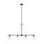 Luminaire suspendu pour îlot à quatre lumières Elmwood Park de Génération Lighting -1794942842-1810269263