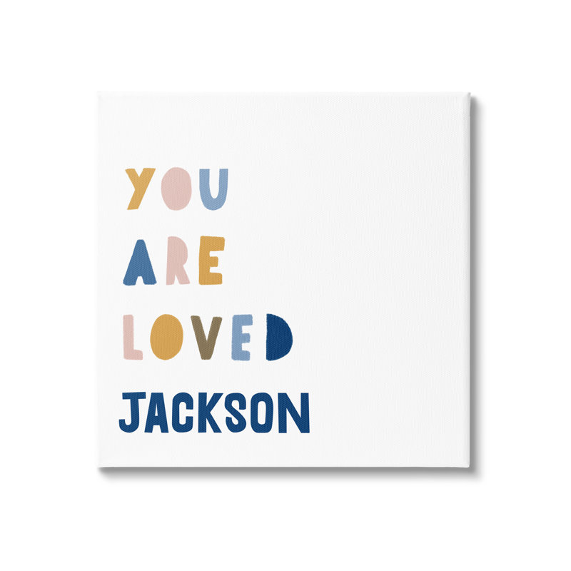 Art mural personnalisé Boy's You Are cmw-075, H 17 po x l 17 po, Toile tendue, Oui