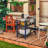 Outdoor Grill Table Cart with Stainless Steel Top&3-Shelf-104371110-104371111