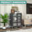Mikenlee Media Storage Cabinet -Audio-Video Media Stand Require Assembly, Black