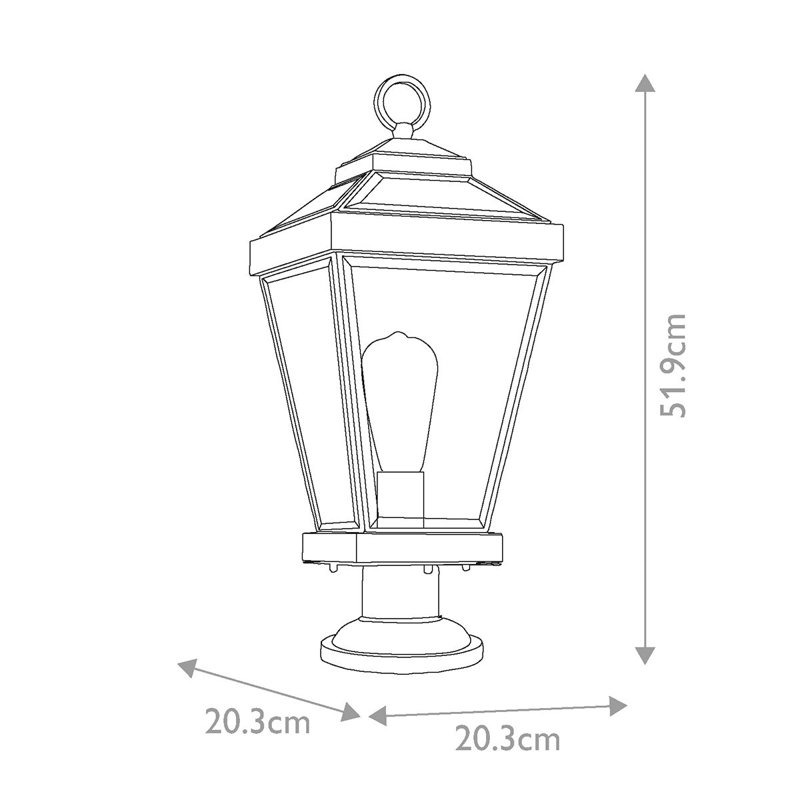 Guilbert Transparent Pier Mount Light