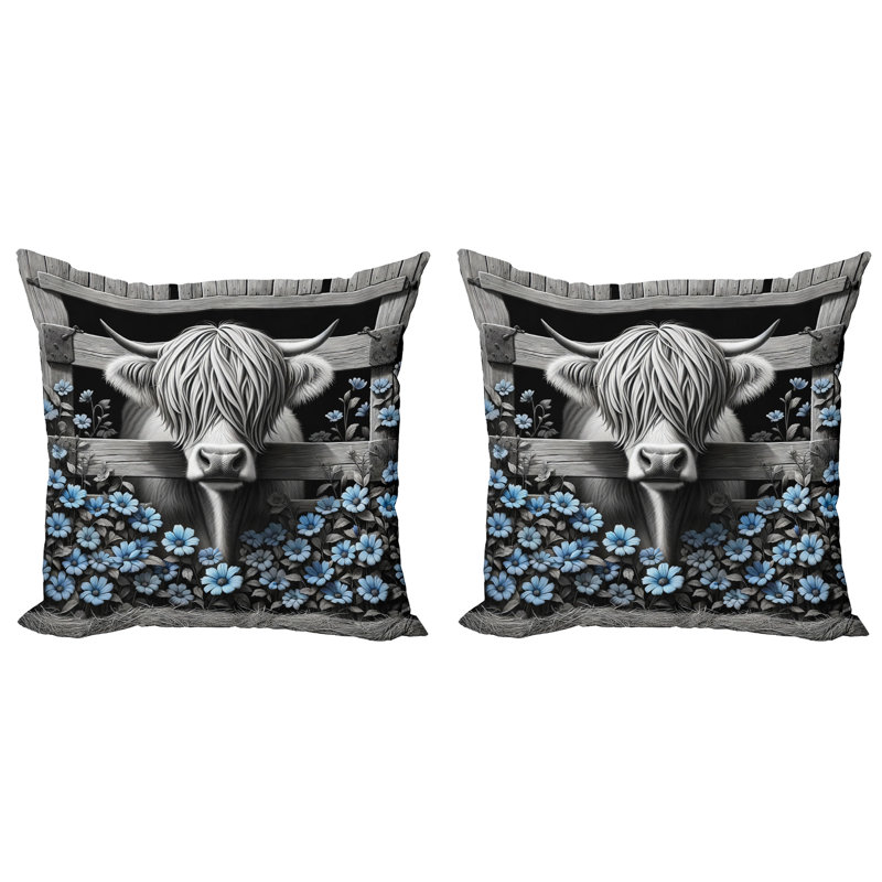 Reversible Pillow Cover, 18"H x 18"W