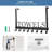 Metal Over-the-Door Towel Hooks with Rust-Resistant