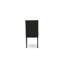 Ensemble de salle à manger 7 pièces composé d'une table de salle à manger rectangulaire avec pieds en X et 6 chaises Parson rembourrées en tissu noir, finition noire brossée-755680358-755680357-755680363