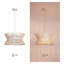 Lustre antique blanc à 3 lumières en bois avec abat-jour bohème en osier, suspension de style champêtre pour salon, chambre à coucher, cuisine