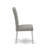 5 Piece Dining Table Set Includes a Rectangle Dining Room Table with X-Legs and 4 Dark Shitake Linen Fabric Upholstered Chairs, Wire Brushed Linen White-1616982722