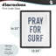 «Summer Sentiment Pray For Surf», impression sous verre encadrée, design par lettré et doublé-1138275090-1138275116