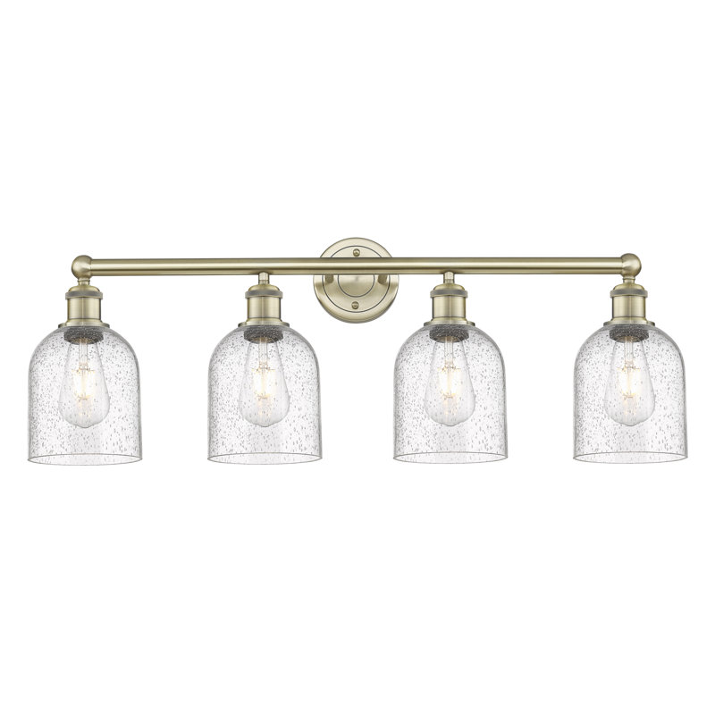 Odaniel 4 - Light Dimmable Vanity Light, Antique Brass, Seedy