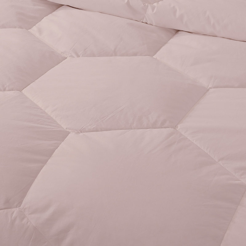 Édredon en duvet synthétique polyester toutes saisons, Simple, Rosé