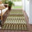 Washable Abstract Indoor / Outdoor Rug-109575616
