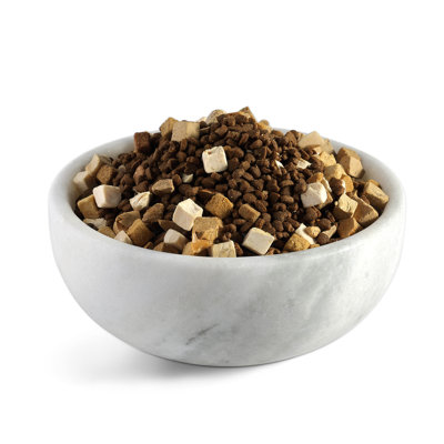 8In Natural Marble Dog Bowl Dish