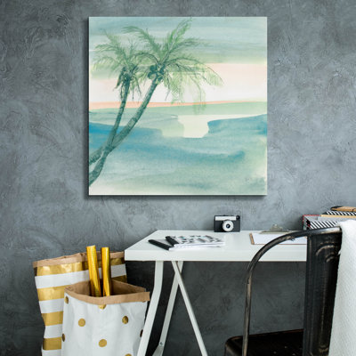 "Epic Graffiti" Peaceful Dusk 1 Tropical "par Chris Paschke, art mural sur toile