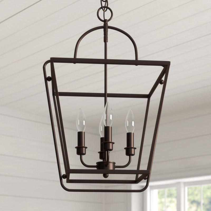 Thea 4 - Light Lantern Pendant, Rubbed Bronze