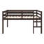 Lit mezzanine en bois avec échelle-597268896