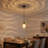 1-Light Textured Glass Dimmable Adjustable Pendant Light