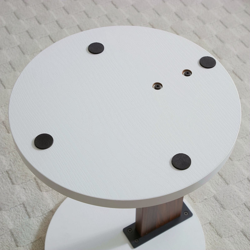 C-Shaped End Table Small Side Table For Couch Sofa Table With Frame For Living Room Bedroom Bedside