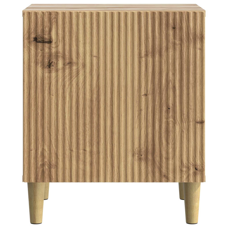 43cm W Manufactured Wood Bedside Table, Artisan Oak