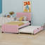 Lit plateforme tapissier avec lit gigogne-1698967620