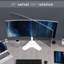 Support de bureau blanc