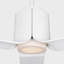 Visual Comfort Fan Peel Smart 66 LED Indoor Ceiling Fan with Threaded Downrod, Matte White ABS blades and Handheld Remote-346988287