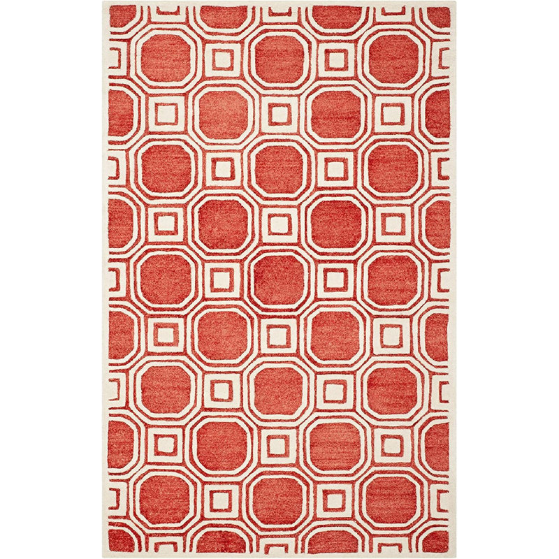 Tyric Hand Tufted Performance Abstract Rug, Rectangle 5' x 8'