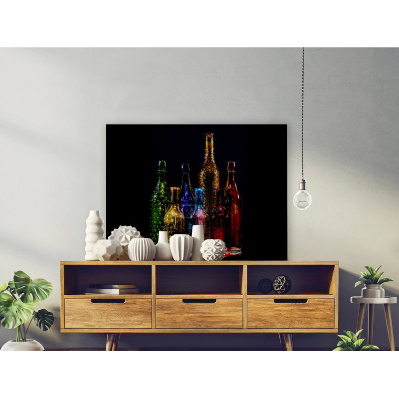 Vibrant Glass Symphony - impression, H 36 po x l 48 po x P 1,5 po