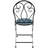 Gatsby Iron Outdoor Folding Dining Chairs with Mosaic Seat