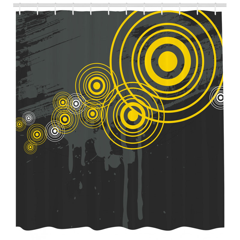 Shower Curtain with Hooks Included, 70" H x 69" W