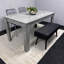 Wooden Dining Set with 2 Velvet Chairs and Bench-576970251-576970254-576970246