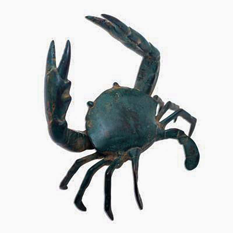 Figurine bronze sanur crab