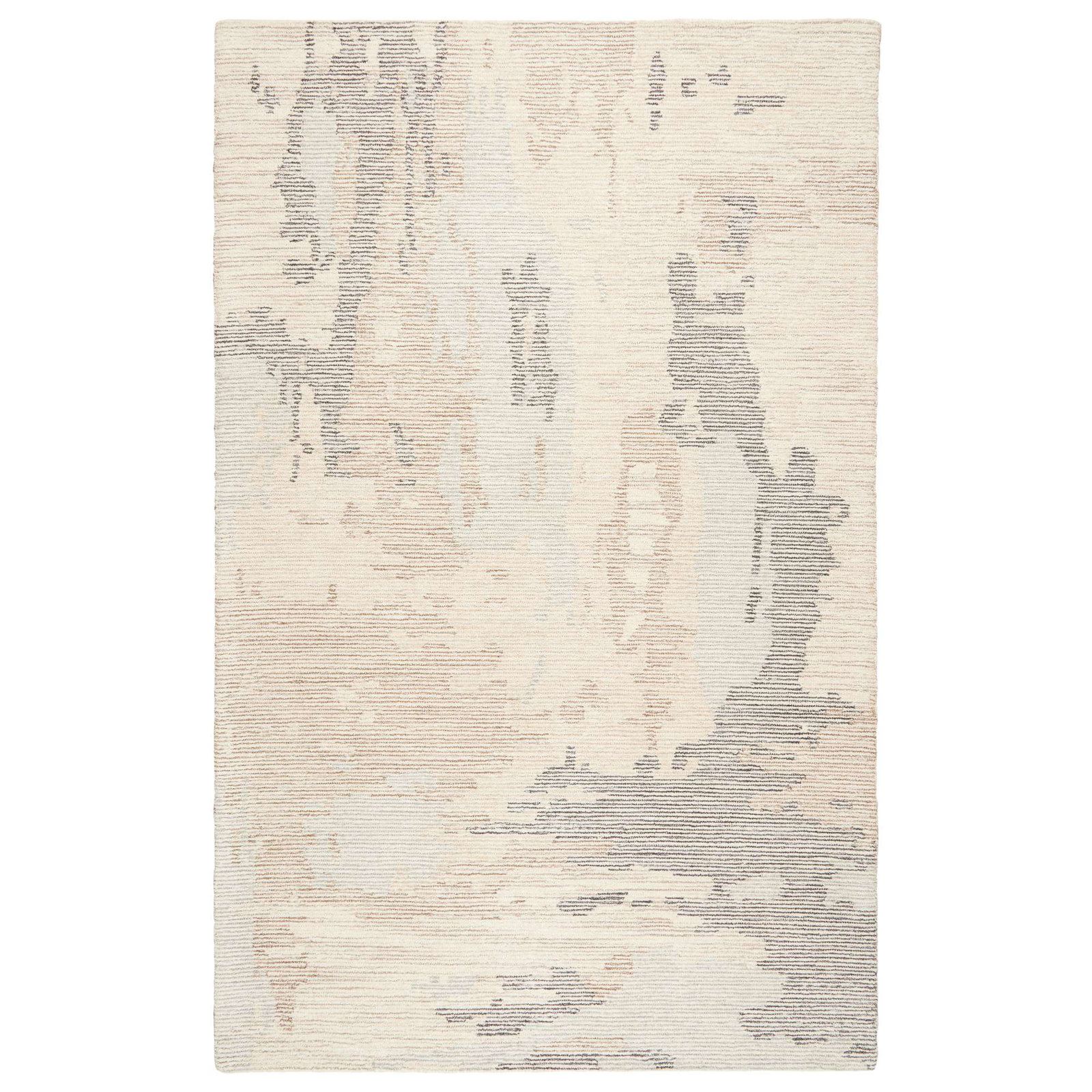 Noland Brushstrokes Hand-Tufted Abstract Rug, Rectangle 5' x 8'