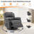 Recliner Chair, 360 Swivel Rocker Chair For Adults, Small Rocking Recliner Chair For Small Spaces, Upholstered Fabric Recliner With Side Pockets-1320508971
