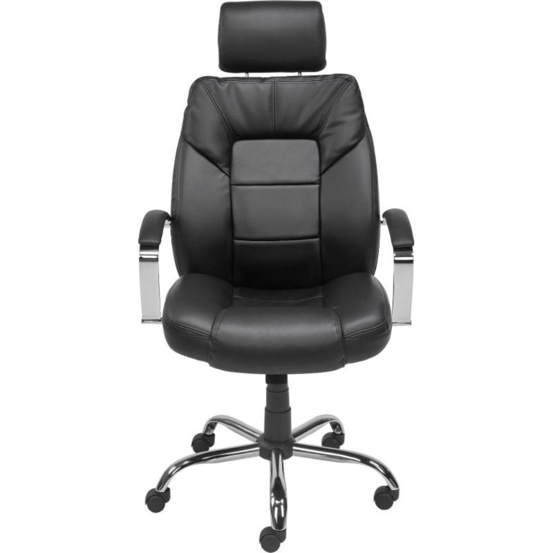 Fauteuil président en cuir véritable