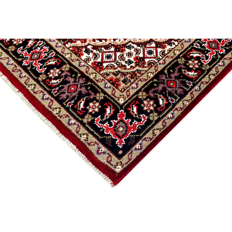Wool Oriental Area Rug, Rectangle 6' x 9'
