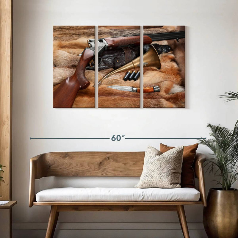 Senne Hunting Things, 28" H x 45" W