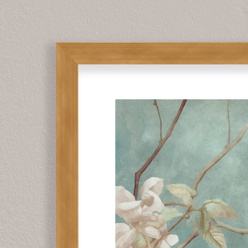 Nature Inspired White Chinoiserie Bird Spring Vibes, 24" H x 24" W