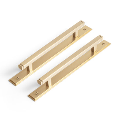 Poignées d'armoire décoratives avec contre-plaque G026 - Poignées de tiroir polyvalentes pour un décor moderne, campagnard et rétro
