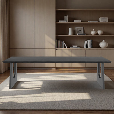 Black solid wood desk for study, office and learn