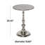 Table d'appoint en aluminium et aluminium