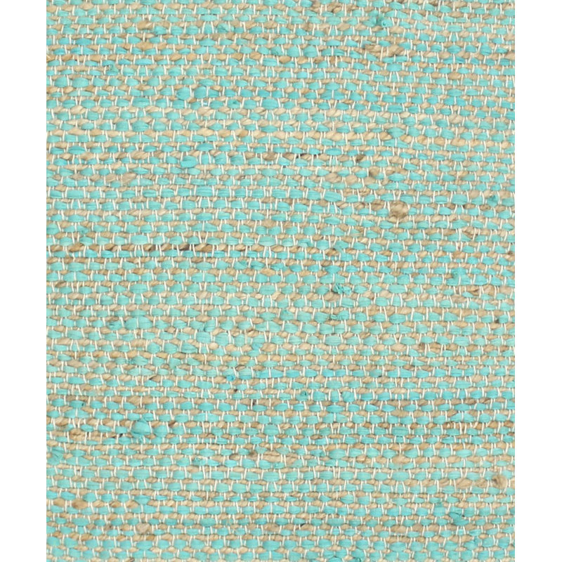 Forest Large Square Pouf, Aqua Beige