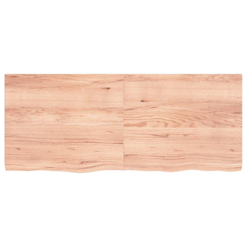 Ayyoub 120cm Solid Wood Bathroom Vanity Top, Light Brown